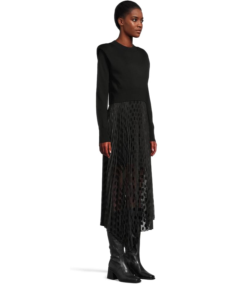 AllSaints Leia Dott Dress Women's Black