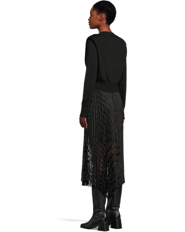 AllSaints Leia Dott Dress Women's Black