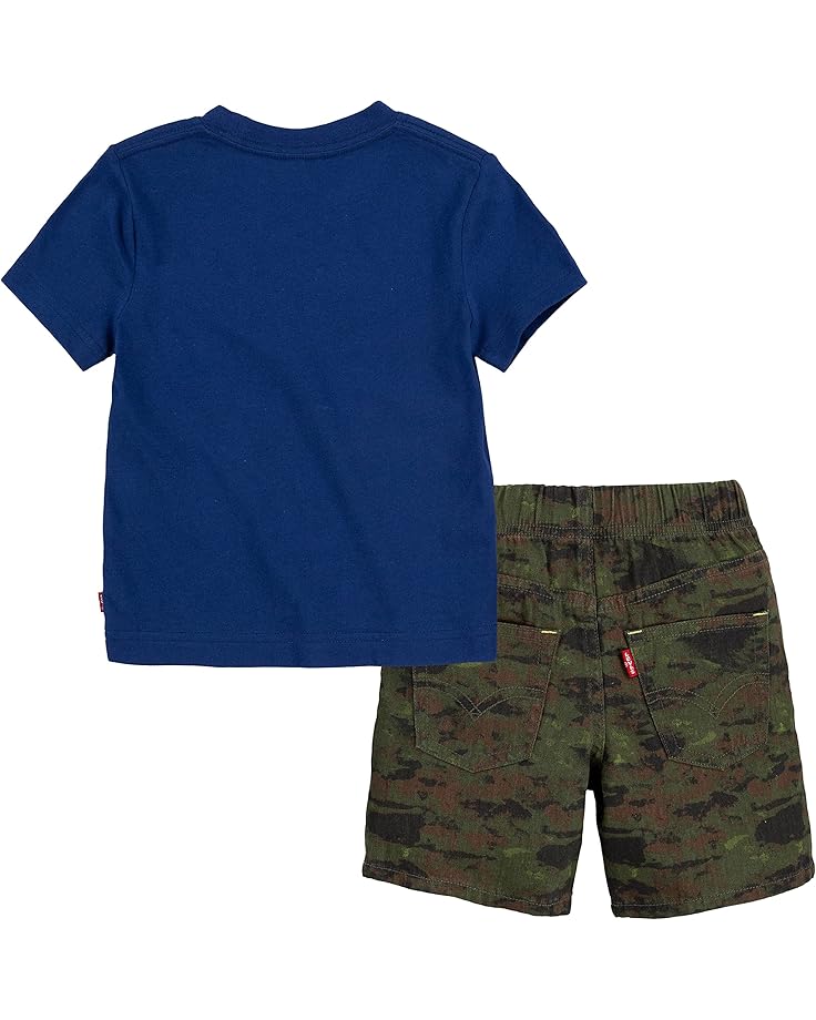 Levi's® Kids Two-Piece Shorts Set (Toddler) Estate Blue
