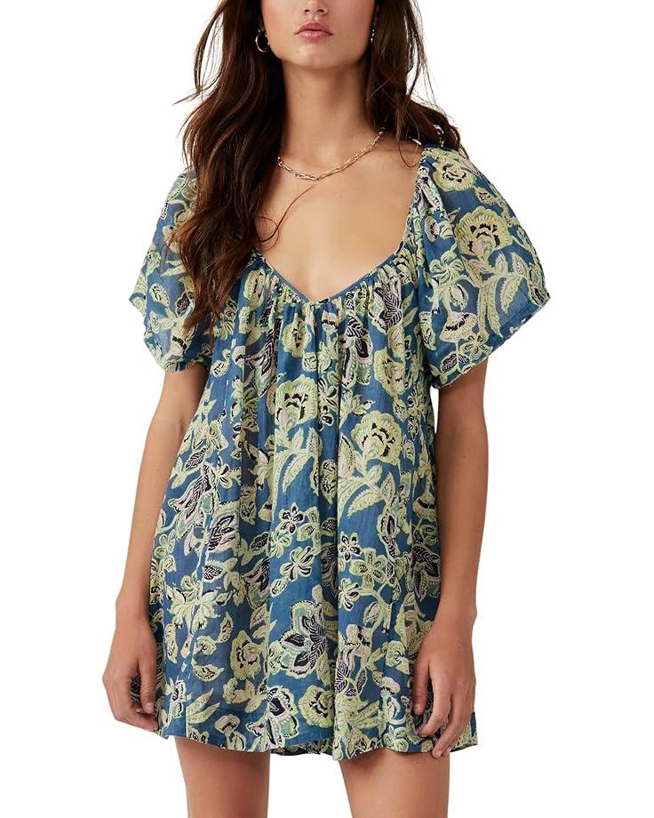 Free People Kauai Getaway Printed Tunic Women's Ocean Combo Outlet Online