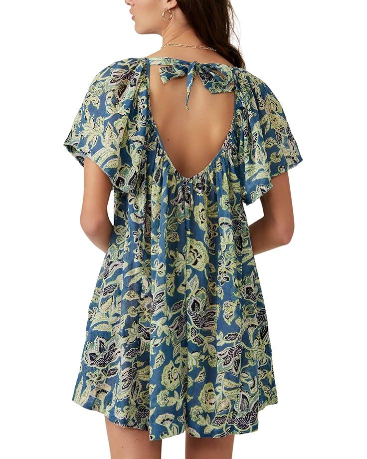 Free People Kauai Getaway Printed Tunic Women's Ocean Combo