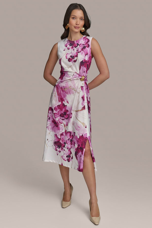 donna karan pink floral dress Donna Karan New York Women's Floral-Jacquard Strapless Gown